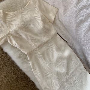 Cream colored midi dress